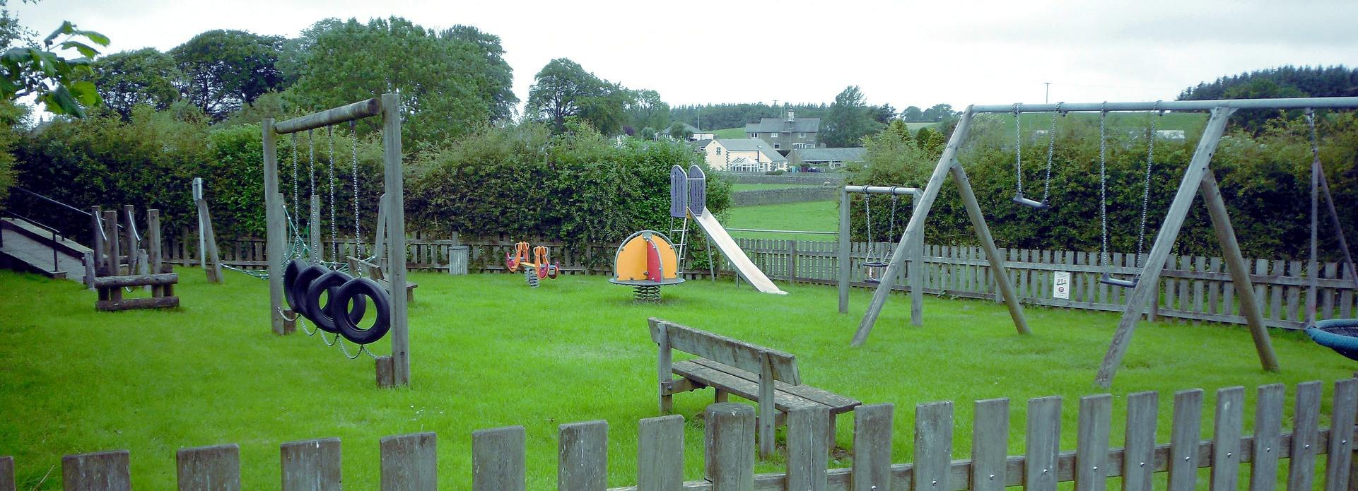 A view of the children's play area on Crossgates road